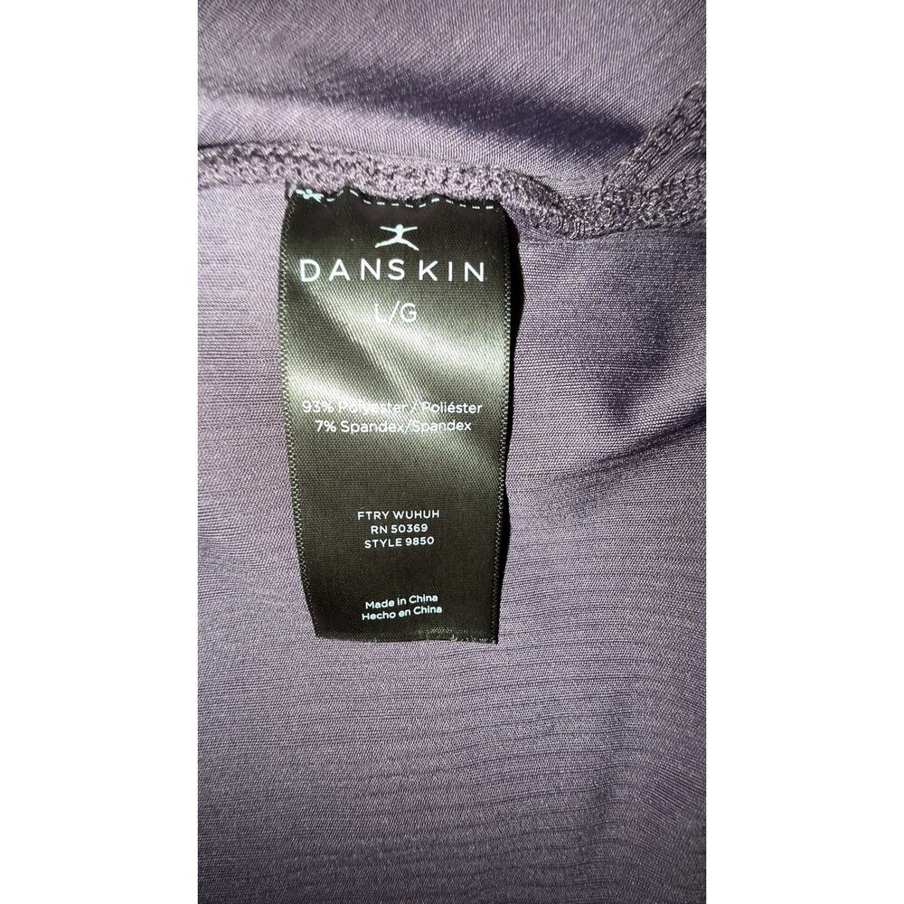 Danskin Ladies' Ribbed Long Sleeve Active Top  Purple, Size L NWT - Picture 9 of 10